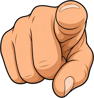 Zeigende Hand